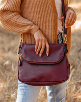 Dandy Crossbody Messenger Bag - Burgundy - FINAL SALE MODA-001